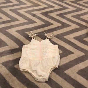 Baby girl bubble romper